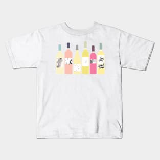 Wine Lover Watercolor Kids T-Shirt